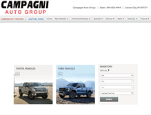 Tablet Screenshot of campagniautogroup.com